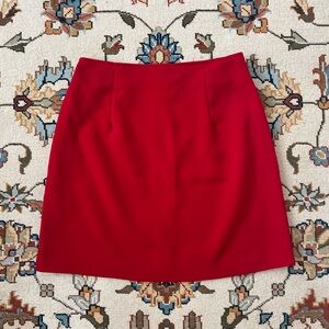 Vintage Vibrant Red Women's Mini Skirt
